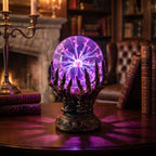 Table Lamp Plasma Globe Touch-Activated Resin Base
