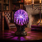 Table Lamp Plasma Globe Touch-Activated Resin Base