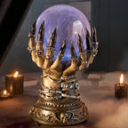 Table Lamp Plasma Globe Touch-Activated Resin Base