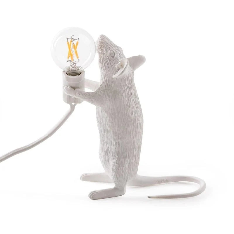 Table Lamp Playful Mouse Design Warm Ambient Light