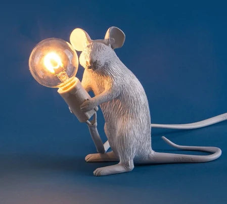Table Lamp Playful Mouse Design Warm Ambient Light