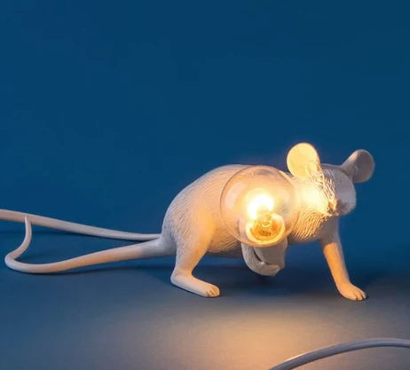 Table Lamp Playful Mouse Design Warm Ambient Light