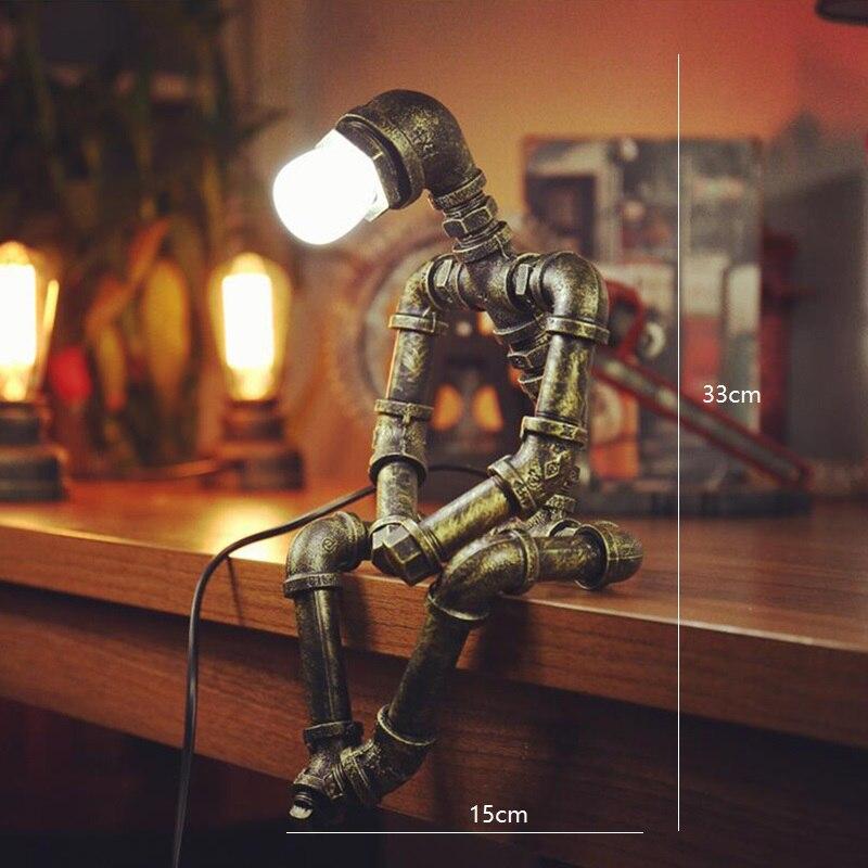Table Lamp Poseable Dimmable Brass Finish