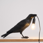 Table Lamp Raven Resin Sculpture E14 Socket