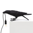 Table Lamp Raven Resin Sculpture E14 Socket