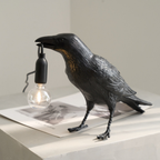 Table Lamp Raven Resin Sculpture E14 Socket