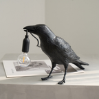 Table Lamp Raven Resin Sculpture E14 Socket