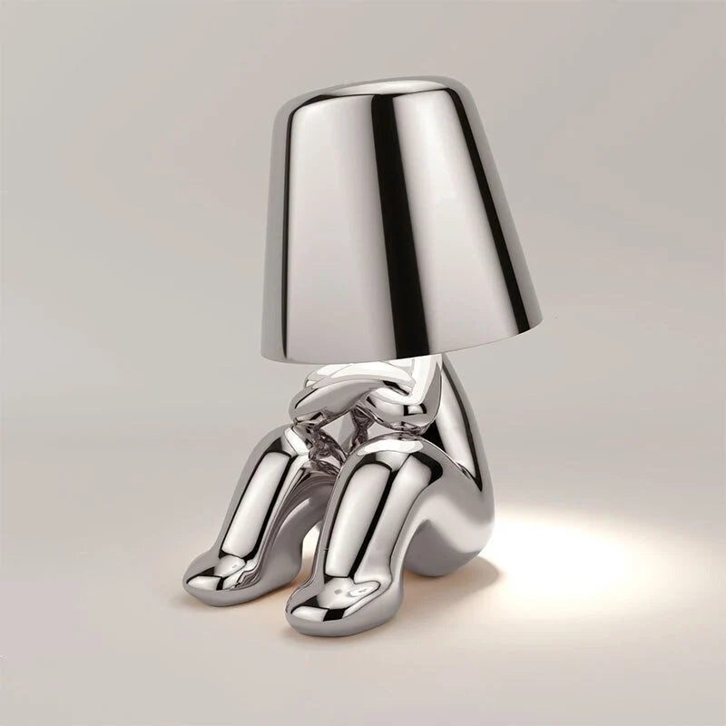 Table Lamp Rechargeable & Cordless Warm Light Metal Frame