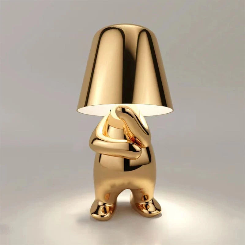 Table Lamp Rechargeable & Cordless Warm Light Metal Frame