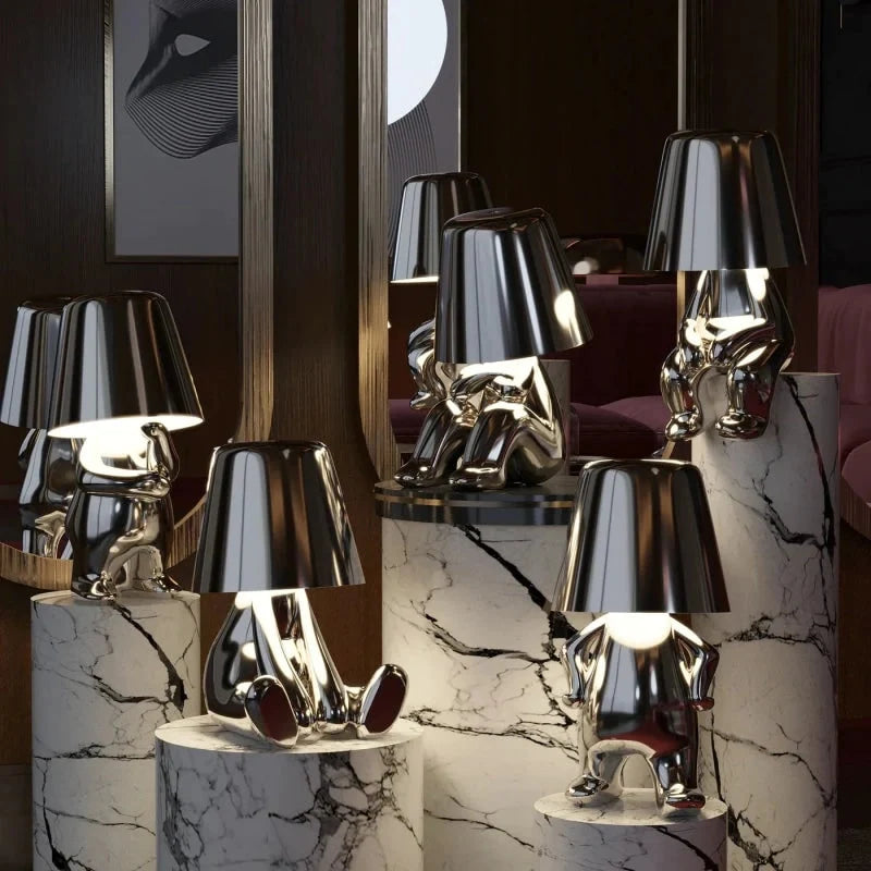 Table Lamp Rechargeable LED Dimmable Cartoon Design