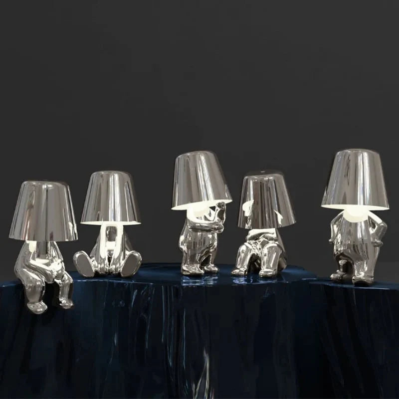 Table Lamp Rechargeable LED Dimmable Cartoon Design