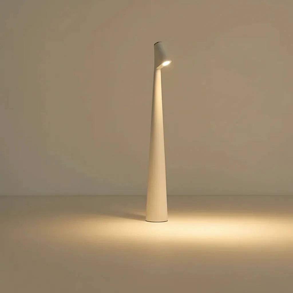 Table Lamp Rechargeable LED Metal & Glass