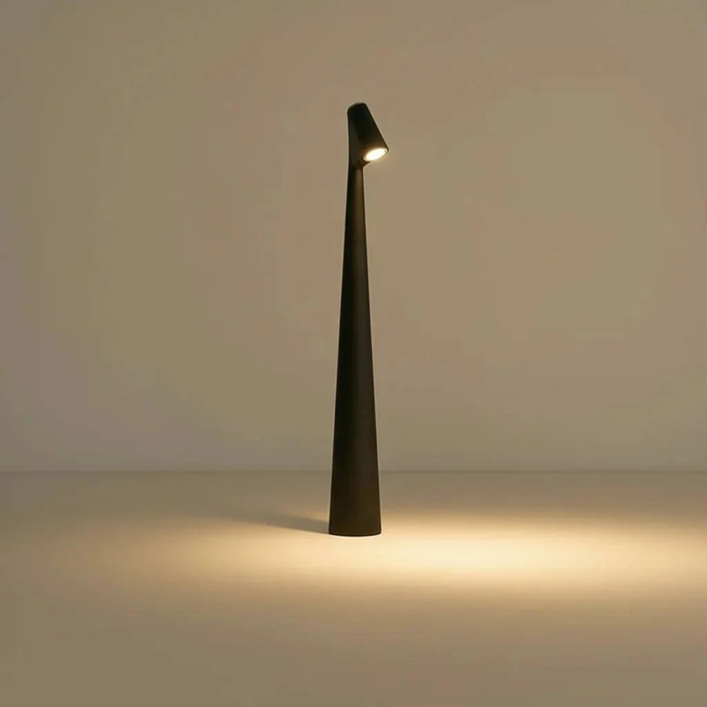 Table Lamp Rechargeable LED Metal & Glass