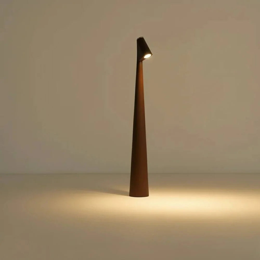 Table Lamp Rechargeable LED Metal & Glass