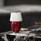 Table Lamp Rechargeable Touch Control Linen Shade