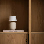 Table Lamp Rechargeable Touch Control Linen Shade
