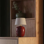 Table Lamp Rechargeable Touch Control Linen Shade