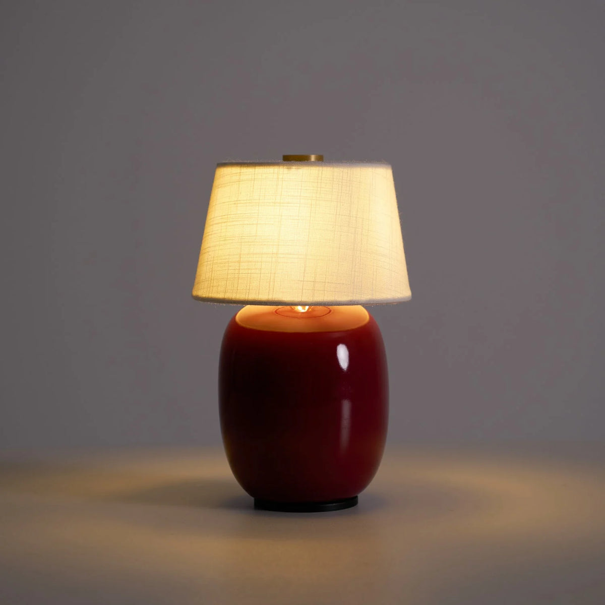 Table Lamp Rechargeable Touch Control Linen Shade