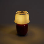 Table Lamp Rechargeable Touch Control Linen Shade