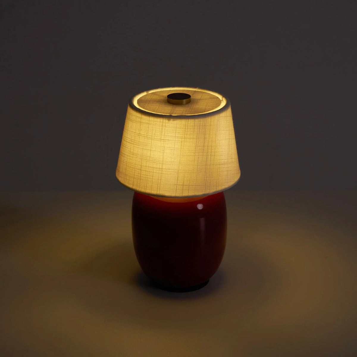 Table Lamp Rechargeable Touch Control Linen Shade