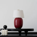 Table Lamp Rechargeable Touch Control Linen Shade
