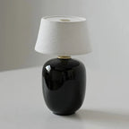 Table Lamp Rechargeable Touch Control Linen Shade