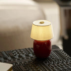 Table Lamp Rechargeable Touch Control Linen Shade