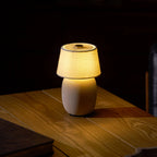 Table Lamp Rechargeable Touch Control Linen Shade