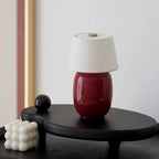 Table Lamp Rechargeable Touch Control Linen Shade