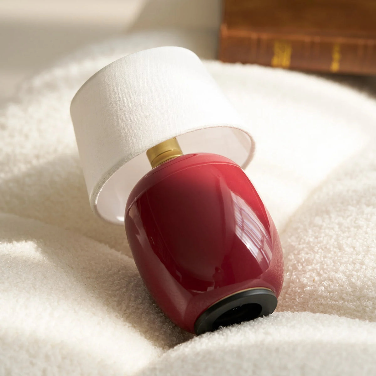 Table Lamp Rechargeable Touch Control Linen Shade