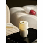 Table Lamp Rechargeable Touch Control Linen Shade
