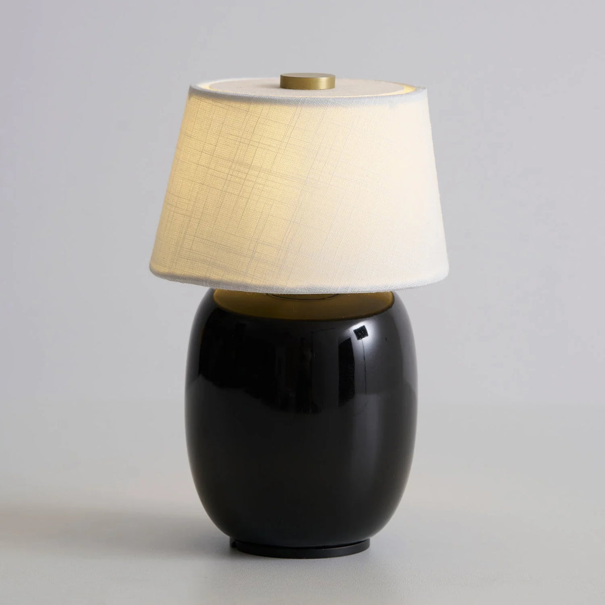 Table Lamp Rechargeable Touch Control Linen Shade