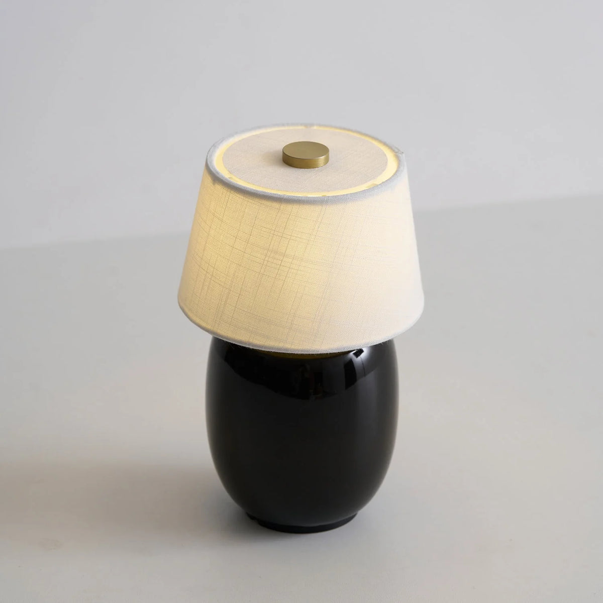 Table Lamp Rechargeable Touch Control Linen Shade