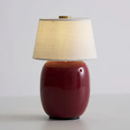 Table Lamp Rechargeable Touch Control Linen Shade