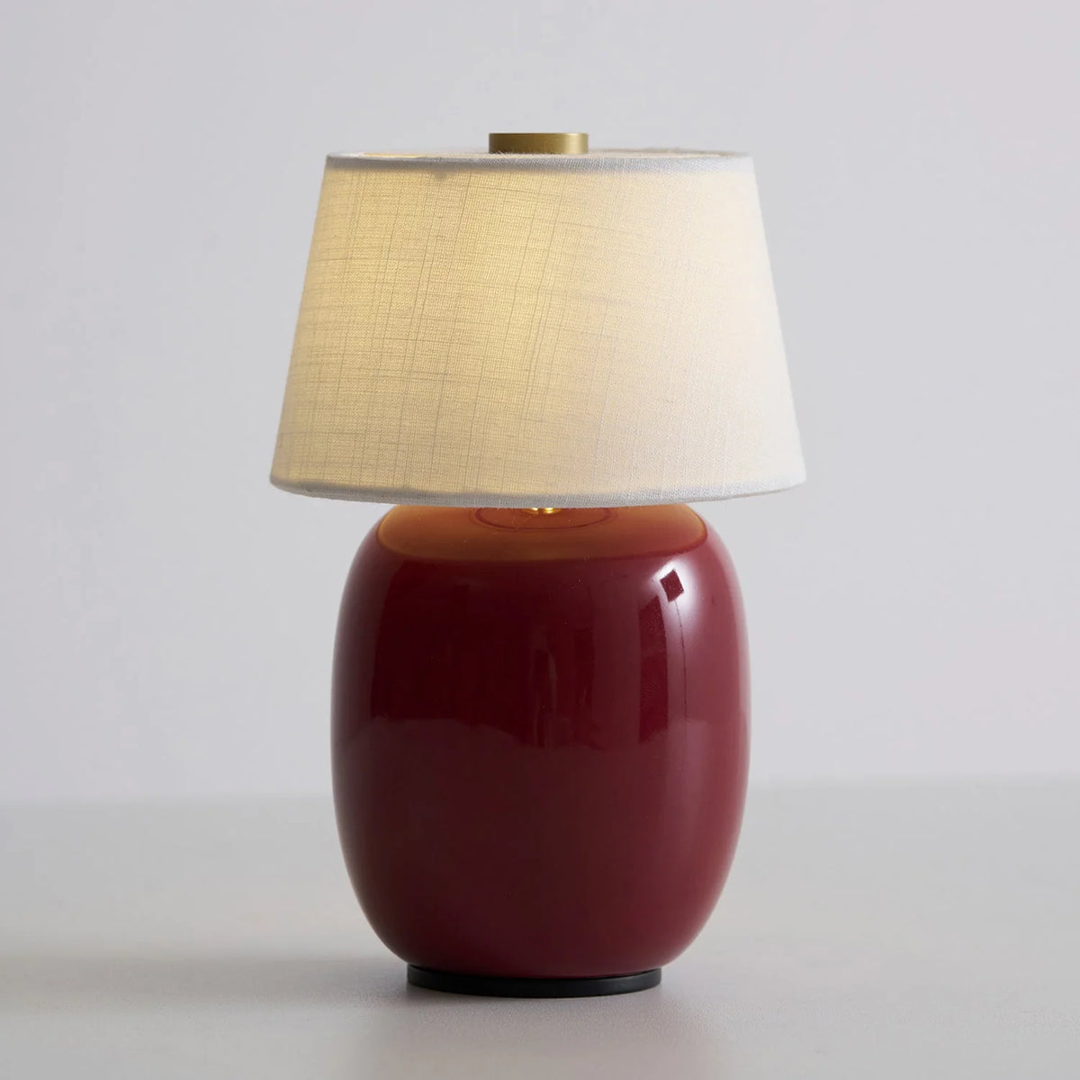Table Lamp Rechargeable Touch Control Linen Shade
