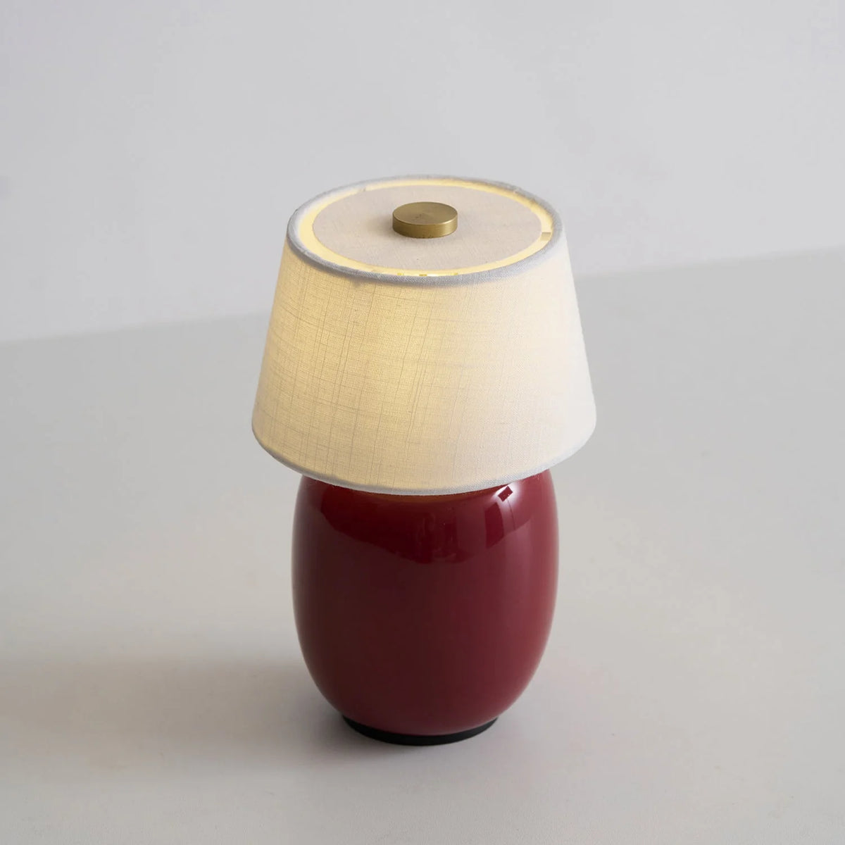 Table Lamp Rechargeable Touch Control Linen Shade