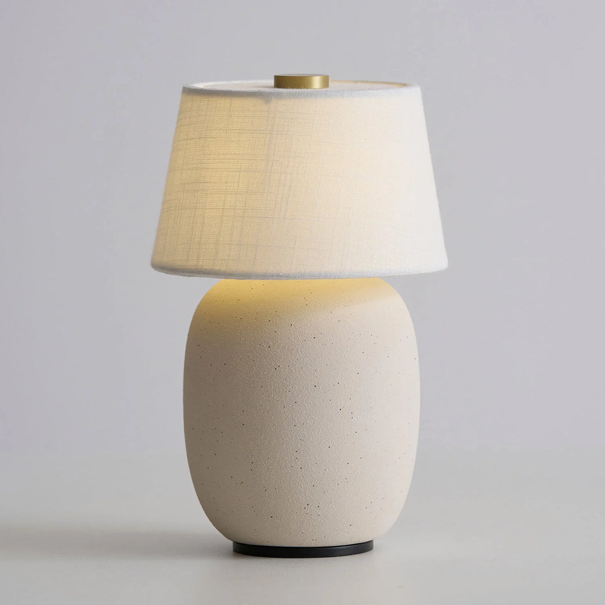 Table Lamp Rechargeable Touch Control Linen Shade