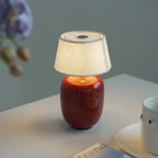 Table Lamp Rechargeable Touch Control Linen Shade