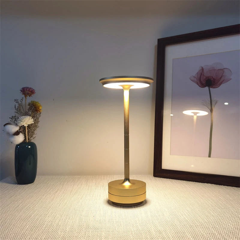 Table Lamp Rechargeable Touch Control Three Light Modes