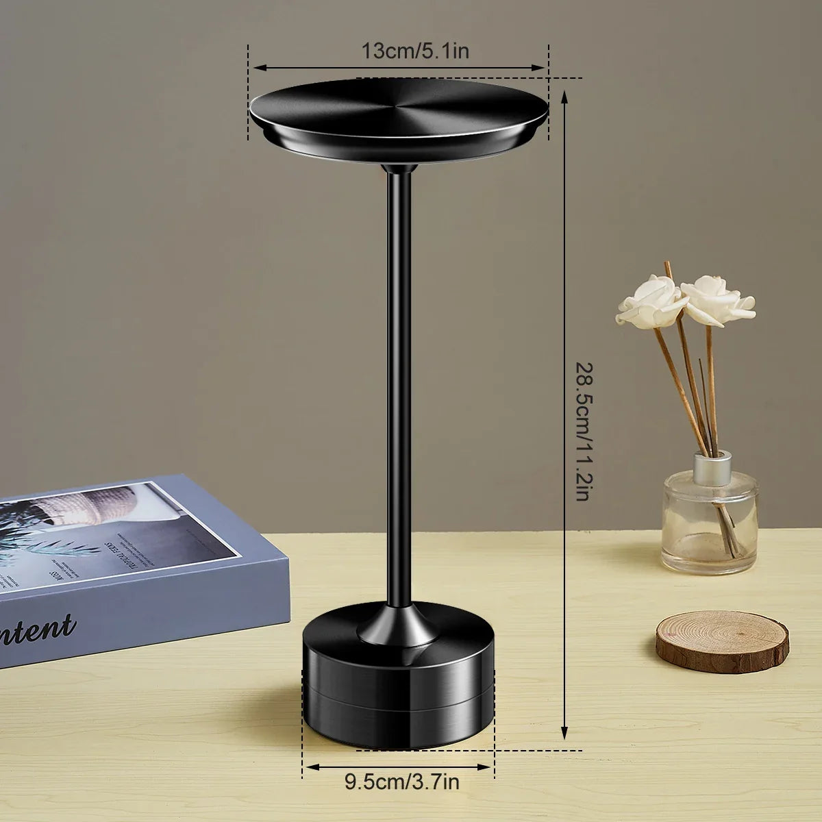 Table Lamp Rechargeable Touch Control Three Light Modes