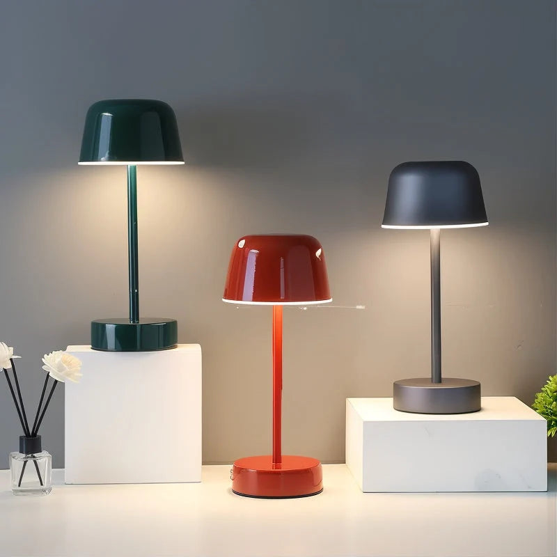 Table Lamp Rechargeable Touch-Dimmable Aluminum