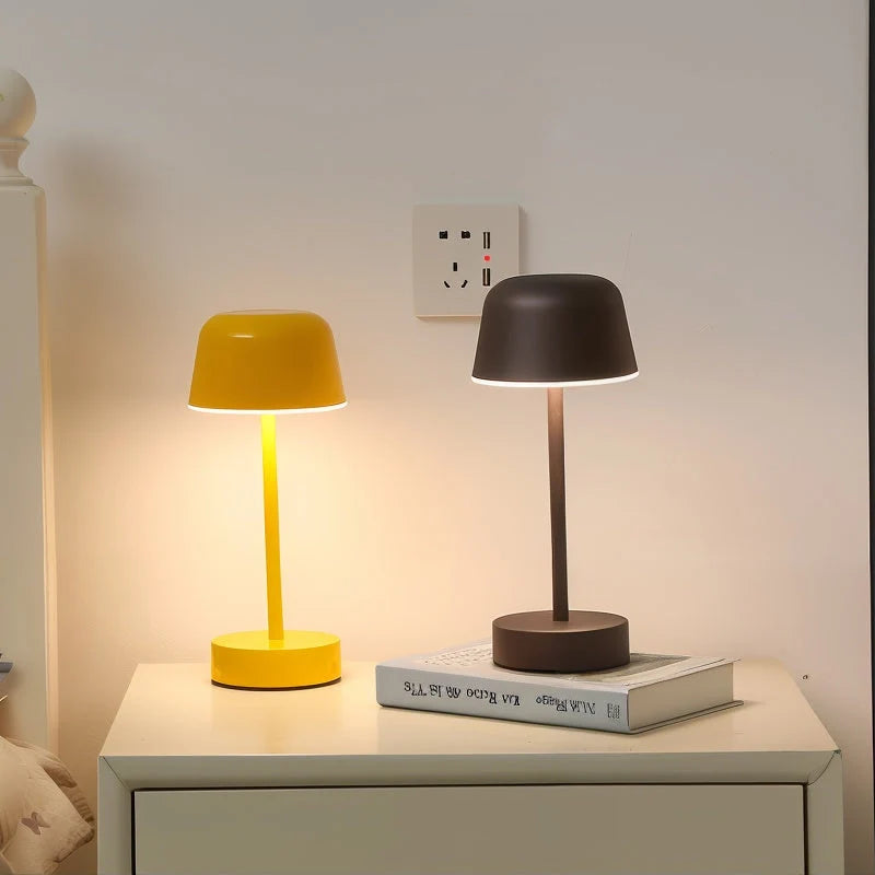 Table Lamp Rechargeable Touch-Dimmable Aluminum