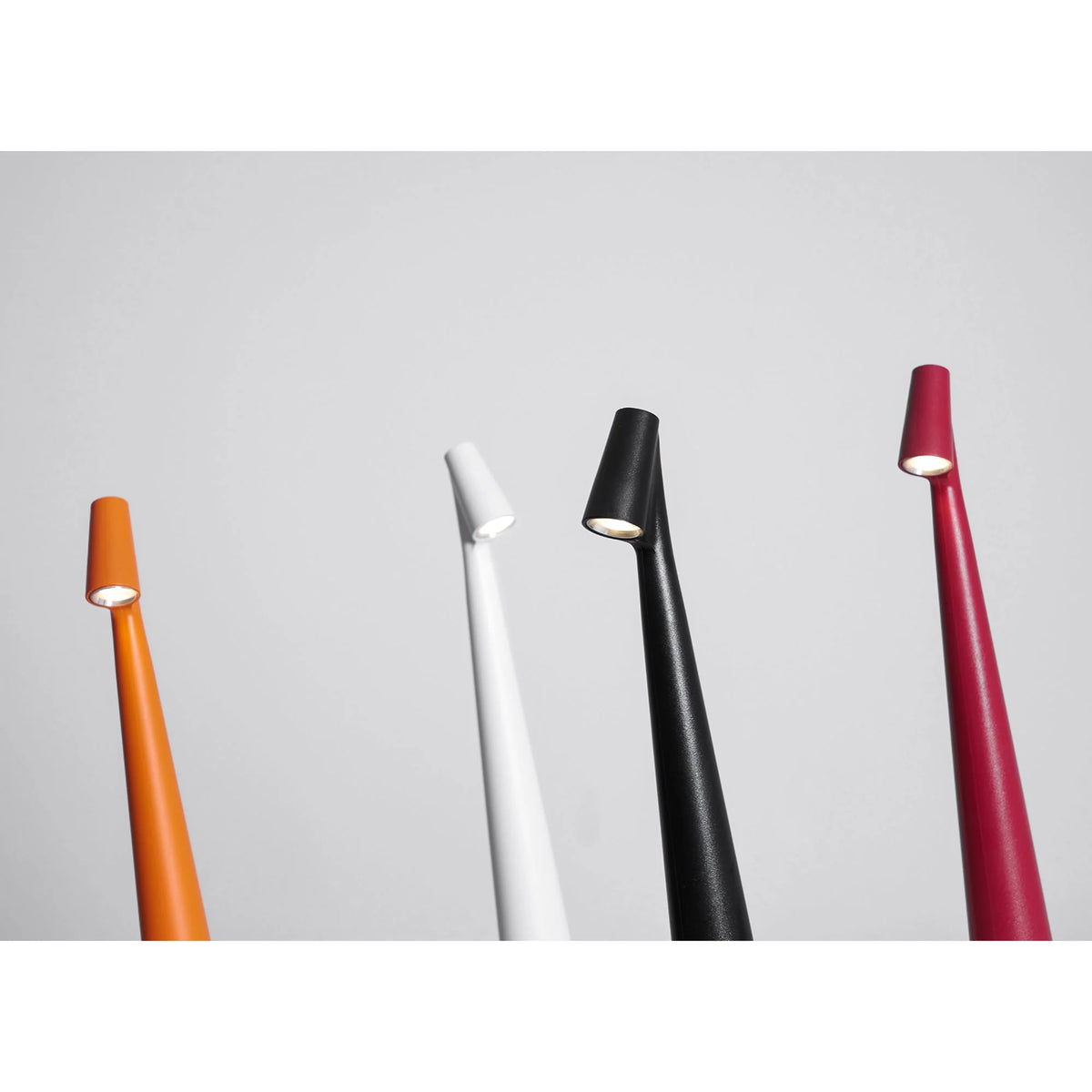 Table Lamp Rechargeable Touch Dimmable Aluminum Cone Shade