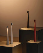 Table Lamp Rechargeable Touch Dimmable Aluminum Cone Shade