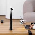 Table Lamp Rechargeable Touch Dimmable Aluminum Cone Shade