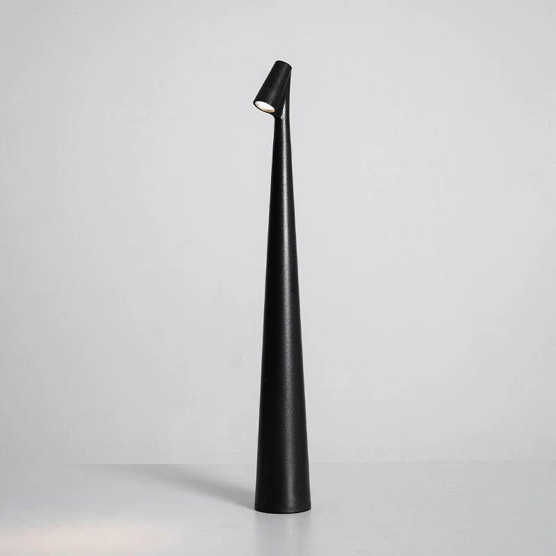 Table Lamp Rechargeable Touch Dimmable Aluminum Cone Shade