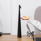 Table Lamp Rechargeable Touch Dimmable Aluminum Cone Shade