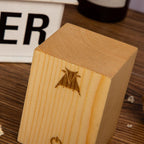 Table Lamp Rechargeable Touch Dimmer Wood Grain