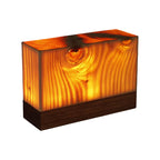 Table Lamp Rechargeable Touch Dimmer Wood Grain