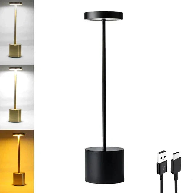 Table Lamp Rechargeable Waterproof Touch Dim